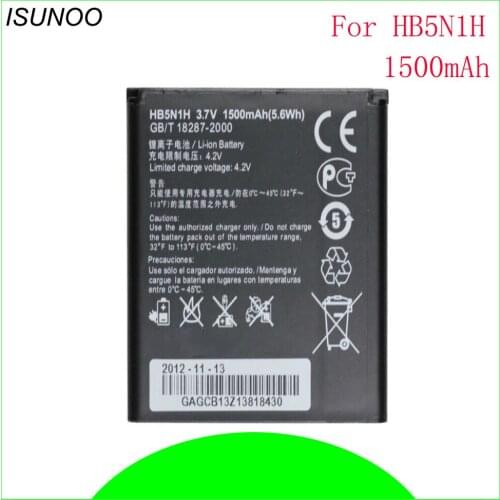 ISUNOO 1500mAh HB5N1H Battery For Huawei Ascend G300 G305T C8812 U8815 U8818 T8828 M660 battery Cell Phone Battery