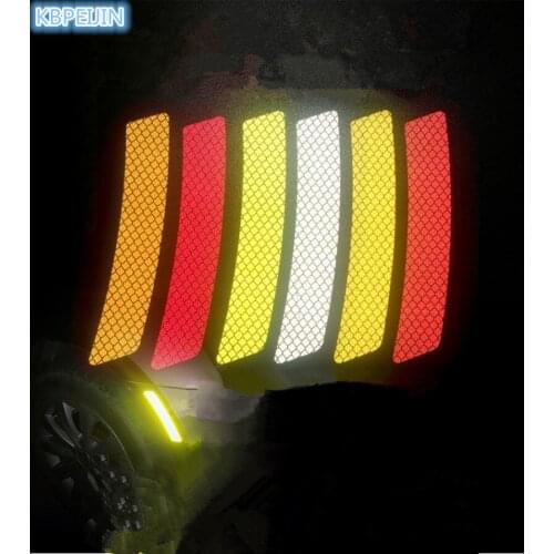 Accessories car Bumper/Wheel eyebrow Safety Reflective Strips Stickers for Jaguar xf xe x-type XJR xj s-type f-pace XFR XKR 2pcs