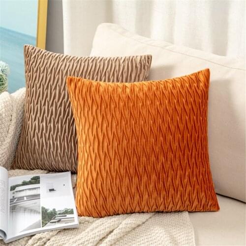 Velvet Cushion Cover Pillowcase Solid Color Pillow Case Decor Sofa Throw Pillows Room Pillow Cover Decorative Wholesale