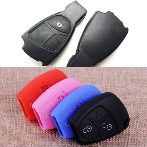CITALL 3 Buttons Silicone Car Remote Key Cover Shell Case Fob Fit For Mercedes Benz C230 CL55 CL600 CL65 G500 CLK320 E300 E320
