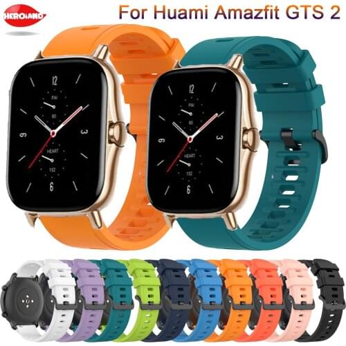 Colorful Bracelet Wrist Strap For Amazfit Bip Watchbands For Xiaomi Huami Amazfit Bip U / Bip S / GTS 2 / Mini / Silicone Strap