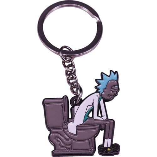 Featuring lovable-but-grumpy scientist Rick Sanchez, this keyring is an gift for science buffs and lovers of the show
