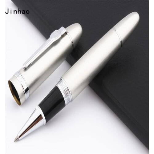 Jinhao 159 Silver Business office Medium Nib Rollerball Pen New School student stationery Supplies