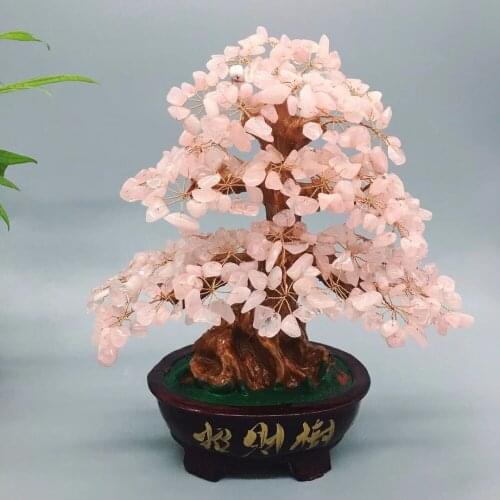 Stones and crystals citrine quartz crystal gem money tree for holiday gift money wealth bay