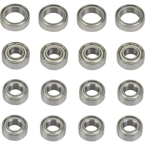 16Pcs Ball Bearing Kit For Tamiya TT02 TT-02 TT02D TT-02D 1/10 RC Car Upgrade Parts Accessories