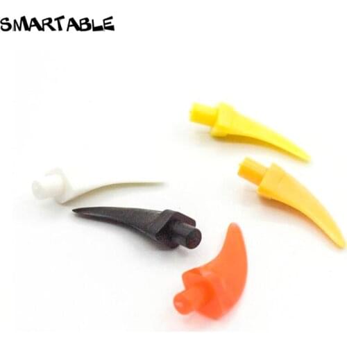 Smartable Claw with 0.5L Bar and 2L Curved Blade Building Block Brick MOC Parts Toys For Tooth Compatible 87747/93788 80pcs/Lot