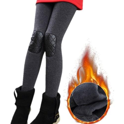 2020 Baby Leggings Winter Kids Thick Velvet Pants For Girl PU Leather Patchwork Childrens Warm Elastic Waist Clothes