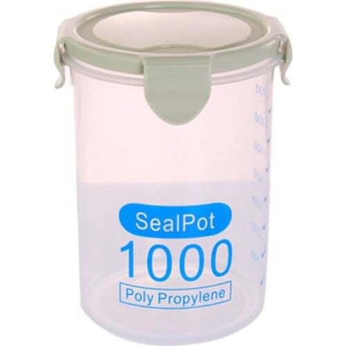 Multi-functional Clear Plastic Sealed Cans Storage Tank Kitchen Dry Food Containers Home Food Grain Storage Jar