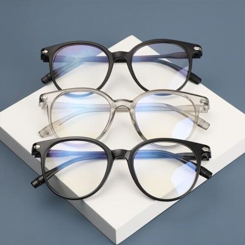 Women Men Classic Transparent Round Glasses Flexible Portable Frame Clear Lens Glasses Vintage Eyeglasses Optical Spectacle