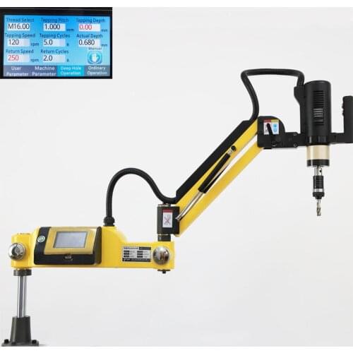 M3-M36 New CE 360 Degrees Electric Tapping Machine Servo Motor Electric Tapper Tapping Machine-working Threading Machine