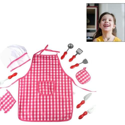 Chef Kitchen Play House Toy Child Chef Dress Up Clothes Cooking Tools Gifts