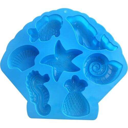 6 Cavity Silicone Soap Mold Handmade Chocolate Mold Cute Soap Mold Cake Decorating Tools DIY Candy Mould Soap Mold for Bath Bomb
