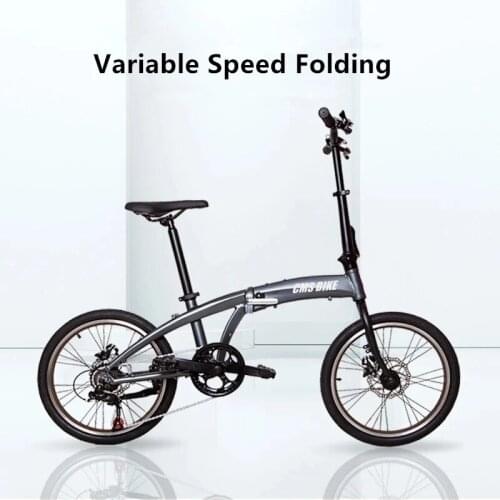6 Speeds 20inch Foldable Bike With Disc Brakes Bicycle Aluminum Alloy Frame Folding Daily Commuter Vehicle