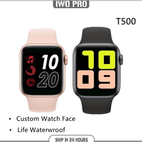 IWO 13 T500 Smart Watch 2020 2021 Bluetooth Call DIY Faces HeartRate Monitor Blood Pressure SmartWatch For Max 2 Watch