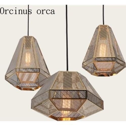 The modern stainless steel light Pyramid Louhua Diamond Light Chandelier