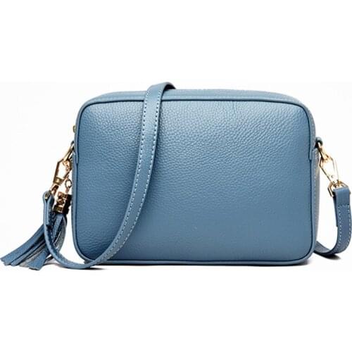 Genuine Leather Women Purse Fashion Bags For Women 2020 Purses And Handbags Luxury Designer Tassel Crossbody Bag High Quality