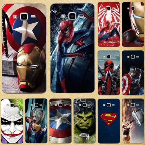 Super Hero Phone Case Cover for Samsung Galaxy Grand 2 Duos G7106 G7105 G7108 G7109 G7102 Soft Silicone Back Cover Bags