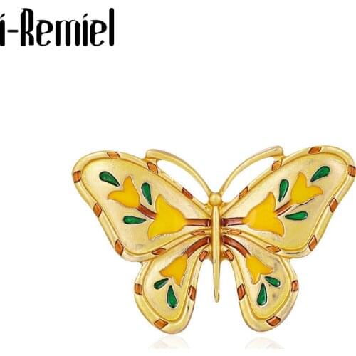 Fashion Butterfly Jewelry Brooches Pins Suit Shirt Enamel Lapel Pin Metal Brooch Women Dress Coat Sweater Clothing Accessories