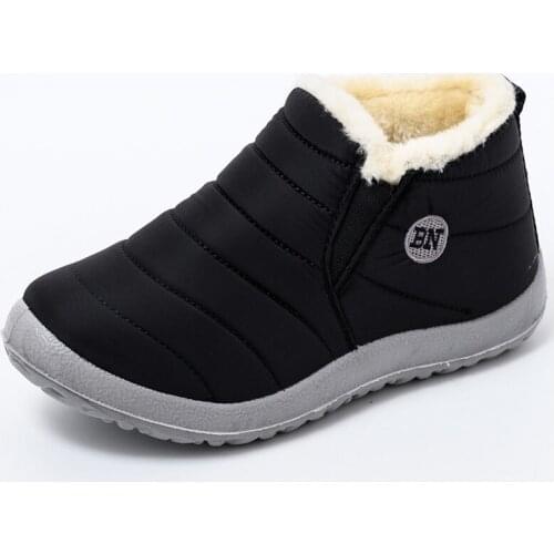 Women Boots Lightweight Winter Shoes Women Ankle Botas Mujer Waterpoor Snow Boots Female Slip On Casual Shoes Plush Footwear