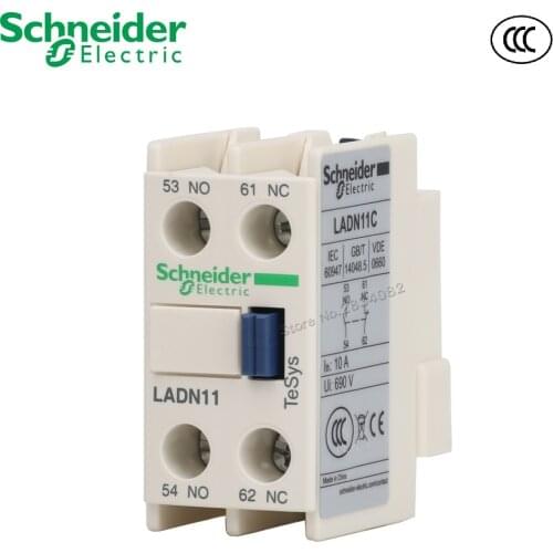 1NO+1NC 2NO 2NC Contactor for Contact Front Auxiliary Contact Block LADN11C for LC1D Contactor Schneider