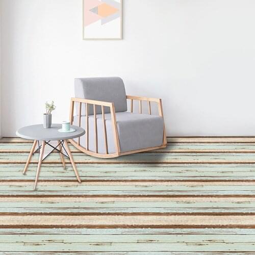 Color Wood Grain Floor Stickers Floor Wallpaper Waterproof Wear-Resistant Self-Adhesive Floor Tile Living Room Bedroom EWF050