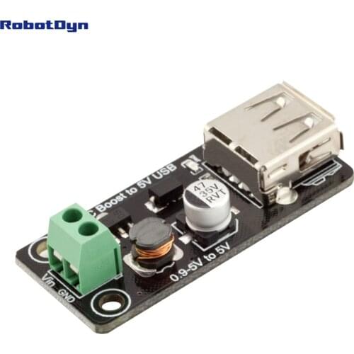 DC-DC Converter Step Up Boost: 0.9-5V to 5V 500mA USB