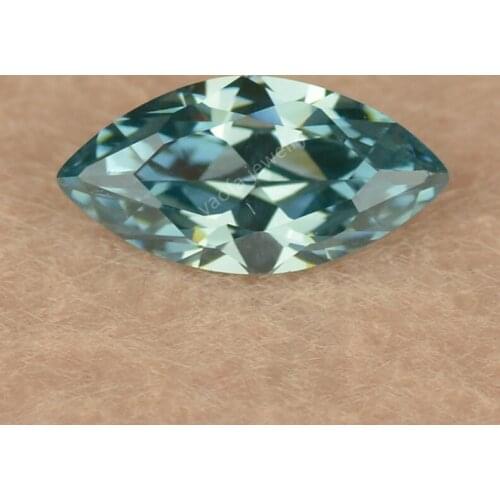 Hot Sale 8# Zircon Blue Green Color Changeing Synthetic Loose Gems Marquise Shape Cut Alexandrite Cubic Zirconia Cz Stone Beads