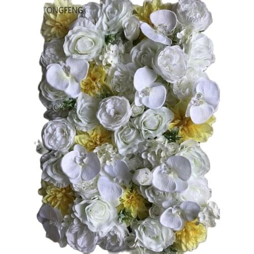 8pcs/lot Artificial silk rose peony 3D flower wall wedding backdrop decoration flower runner wedding stage decoration TONGFENG
