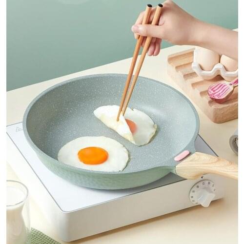 Non-stick Pans Cooking Pots 28cm Pan Frying Pan Wok Pots Induction Cooker Skillet Egg Pancake Pan Thicken Frying Pans Gas Stove