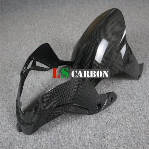 Front Fender Fairing kits (A)+(B) For MV Agusta Brutale 800 2016+ Full Carbon Fiber Motorcycle Accessories Plain Glossy Weave