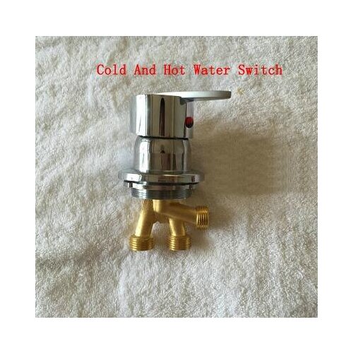 Massage bathtub faucet accessories for cold and hot water switch, 2 Types brass conversion water separator of shower