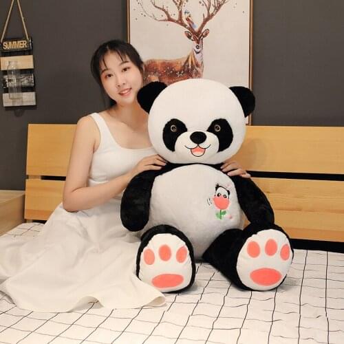 60/80/100cm Cute Panda Plush Toys Cartoon Animal Stuffed Toy Dolls for Children Birthday Christmas Gift