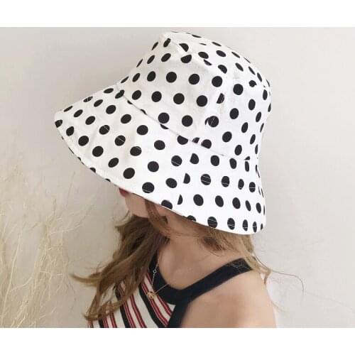 Fashion dot girl sun hats