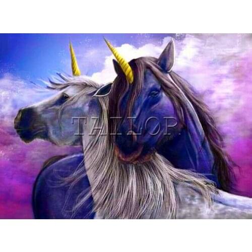 Full square cuadros 5d diamond painting kit set complet embroidery dirll drawing Cross stitch mosaic landscape horse unicorn 50