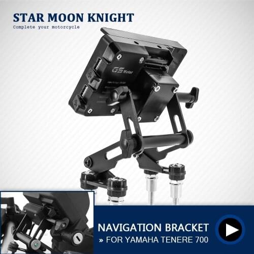 For YAMAHA Tenere 700 T7 T700 XT 700 Z Motorcycle Adjustable Extend Stand Holder Mobile Phone GPS Navigation Bracket XT700Z