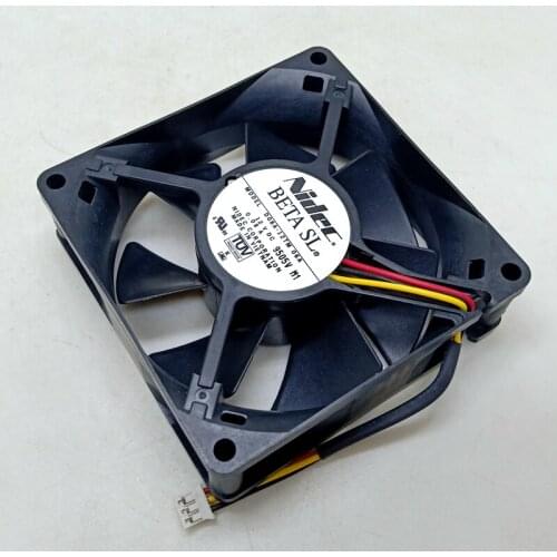Nidec D08A-12TM 06A Server Cooling Fan DC 12V 0.08A 80x80x25mm 3-wire