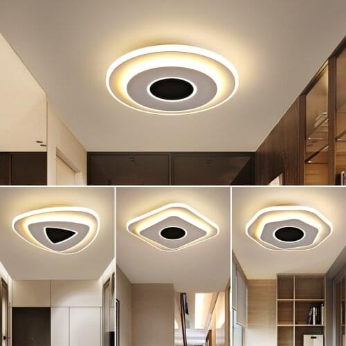 Modern Led Ceiling Lamp Luster Black and White Led Ceiling Lamp for livingroom Lights Hallway Balcony Lights Fixtures