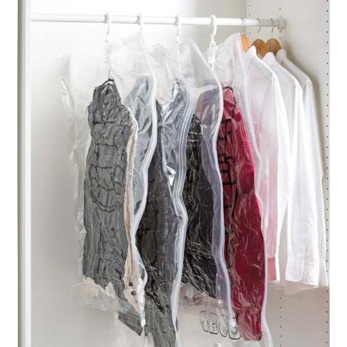 OTHERHOUSE Vacuum Storage Bag For Clothes Quilt Wardrobe Closet Organizer Foldable Compressed Storage Bag Space Saver