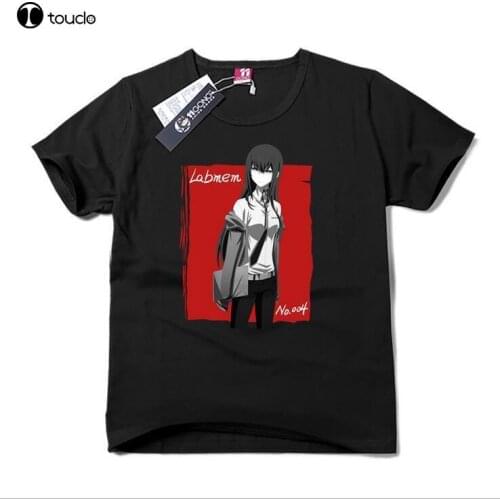 High Quality Casual Printing Tee Men Women New Steins Gate Makise Kurisu T-shirts Short Sleeves Casual Tees Tops Summer T-shirt