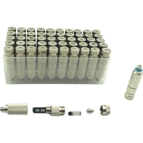 50pcs High Pressure Misting Nozzles 10-24UNC thread 20-90 Bar Garden Agriculture Cooling Humidify Sprinklers Fogging Sprayer