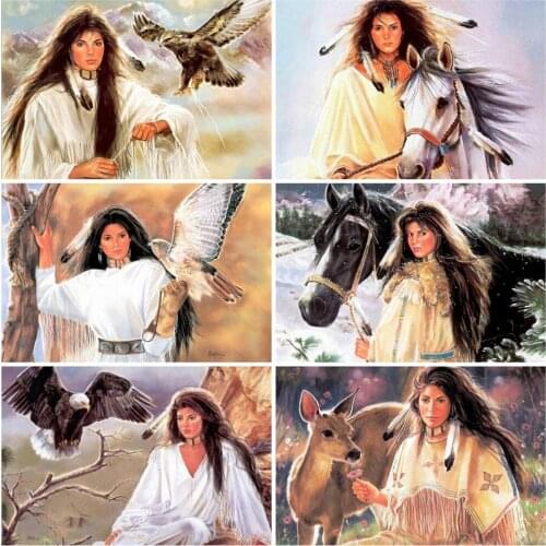 EverShine Full Drill Square 5D Diamond Painting Animals Diamond Embroidery Eagle Mosaic Art Set Woman Pictures Handmade Hobby