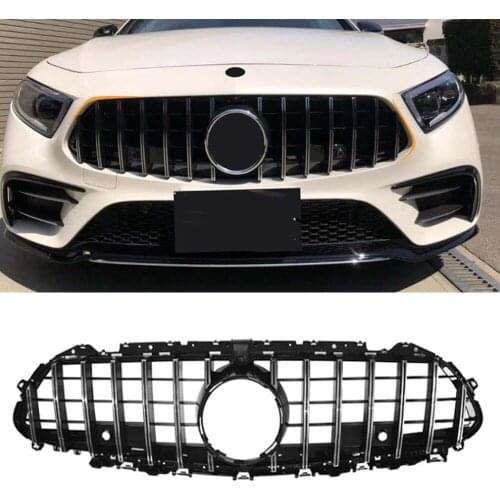 Car Accessories Front Grille Middle Net Grills Assembly Frame Cover Parts For Mercedes-Benz CLS-Class W257 C257 2018 2019 2020