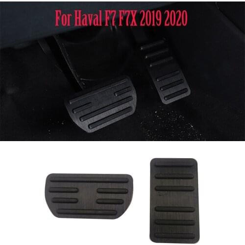 Car Aluminum Alloy Accelerator Pedals Brake Pedal Auto Clutch Decorative Accessories For Haval F7 F7X 2019 2020