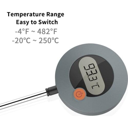 Digital Instant Read Thermometer Stainless Steel Hand Drip Coffee Probe Thermometer Milk Frothing Temperature
