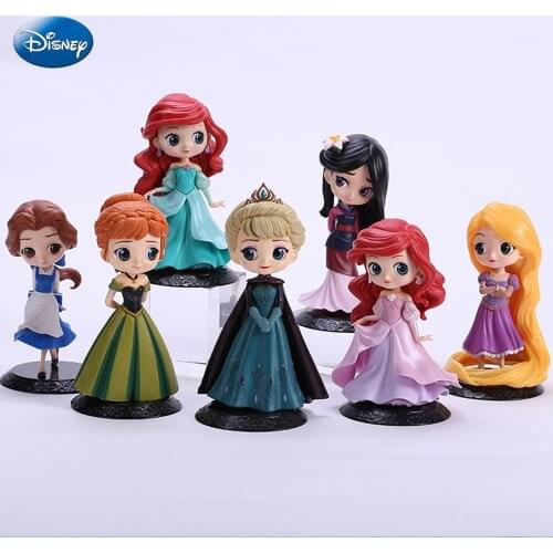 Disney Princess Series Princess Mulan Rapunzel Princess Belle Aisha Princess Mermaid Children toys birthday gifts