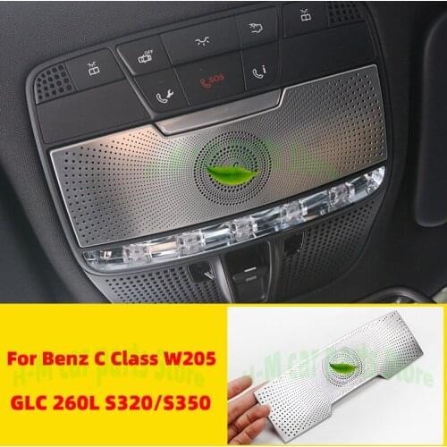 For Mercedes Benz C Class W205 GLCS320 Car Reading Light Cover trim decoration strips Interior roof Lamp Frames auto accessories