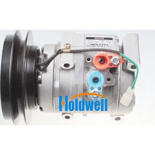 Holdwell Air Conditioning Compressor 20Y-810-1260 20Y8101260 for KOMATSU PC138USLC-8 PC160LC-7E0 PC200-8 PC220-8 PC270-8