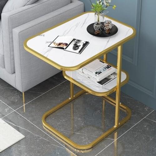 European Style Living Room Coffee Tables for Bedroom Sofa Side Cabinet Modern Minimalist Small Apartment Furniture Bedside Table