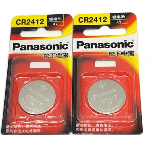 20pcs/lot Panasonic CR2412 CR 2412 3V Lithium Button Coin Watch Battery Key Fobs Batteries For swatch