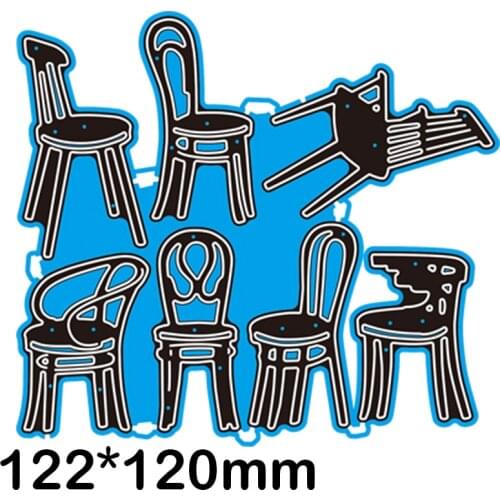 Metal Dies Chairs New Stencils DIY Scrap booking Paper Cards Craft Making Craft Decoration 122*120mm